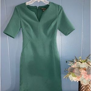 Hunter green sheath dress